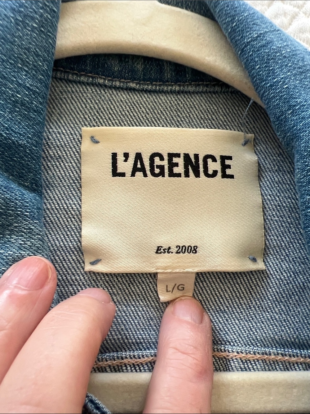 Lagence Janelle Jean jacket size L - Picture 2 of 5